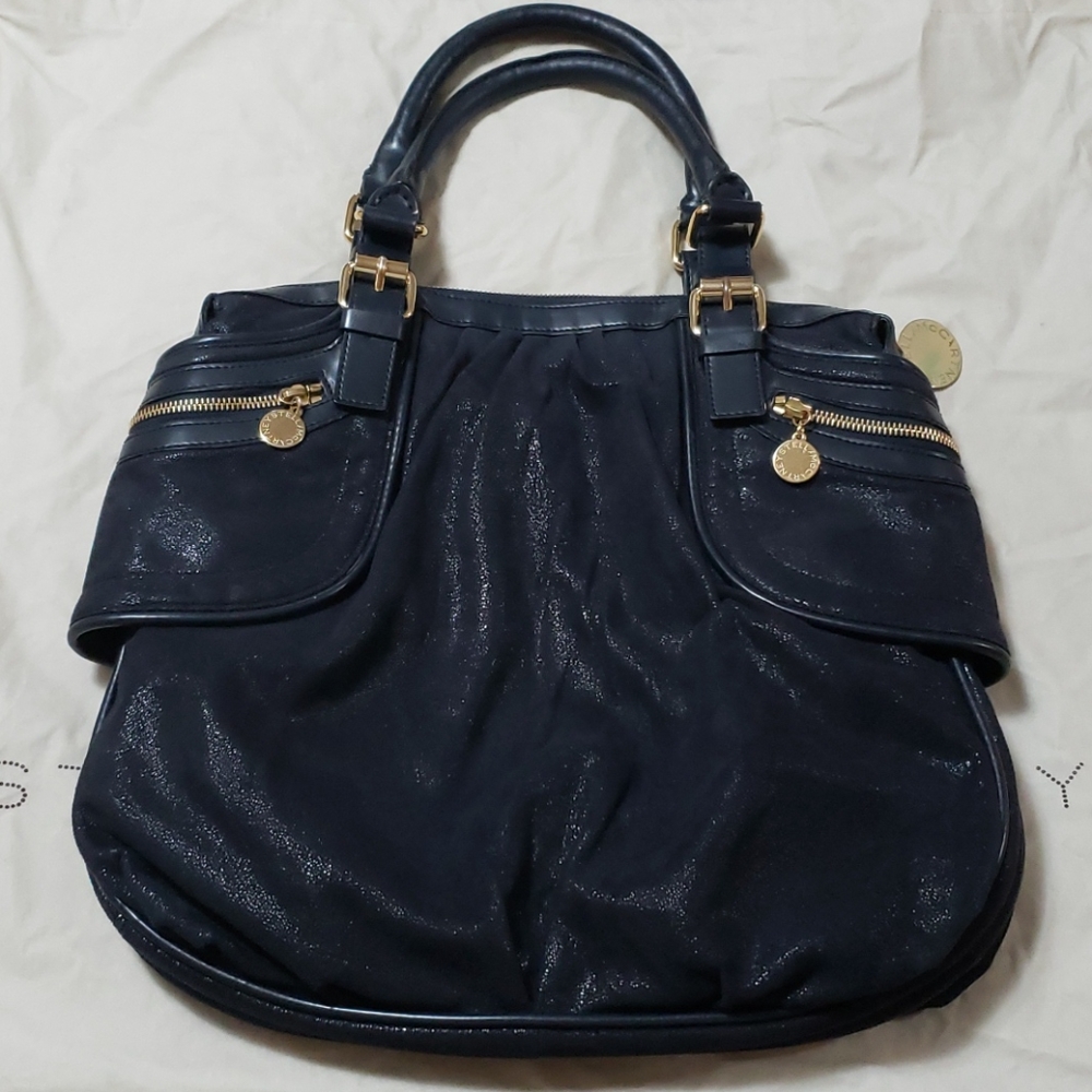 Stella McCartney Gold and Black Shoulder Bag